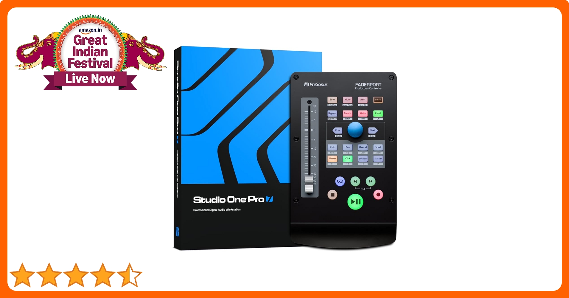 PreSonus V2 Single Touch-sensitive Faderport : Amazon.in